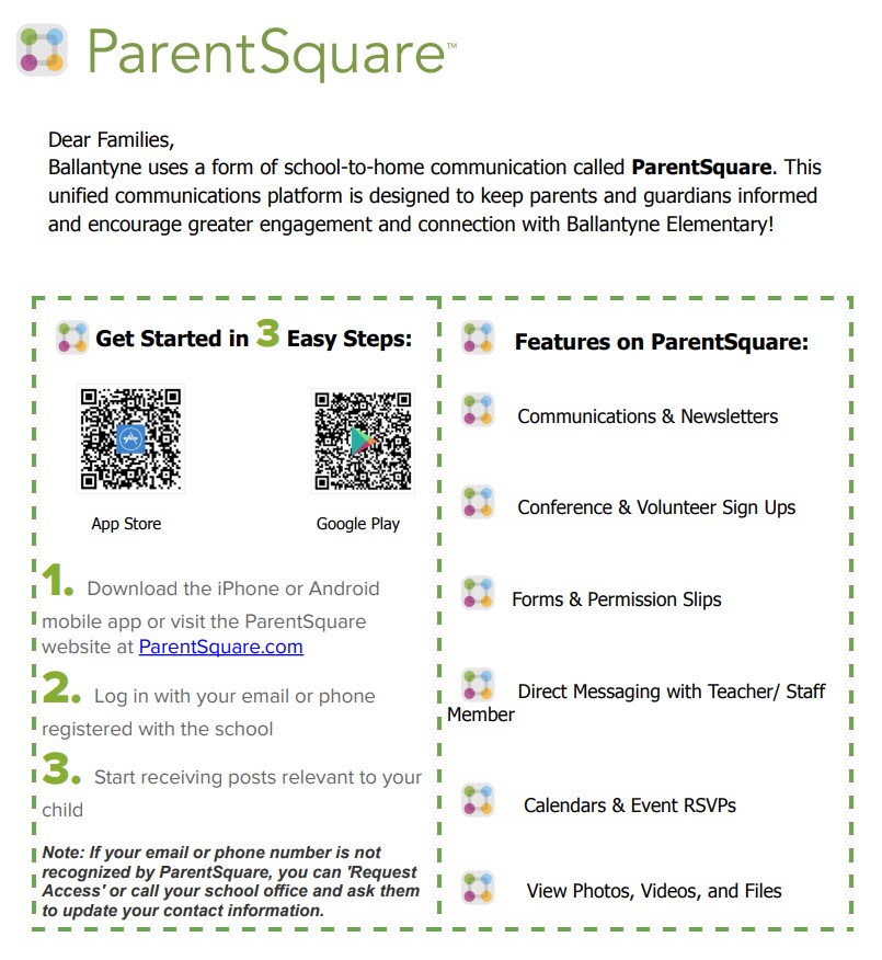  Parent Square Directions